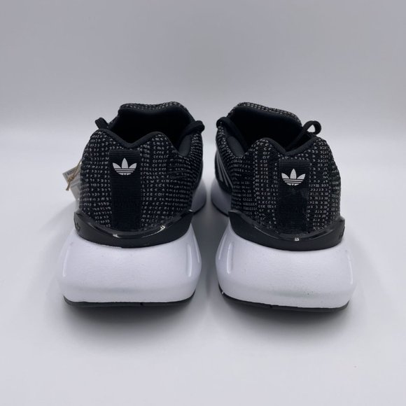 adidas Swift Run 22 Black / White Womens Shoes - Picture 4 of 8